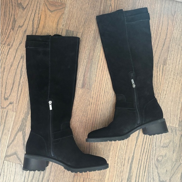 Sole Society Jarret Knee High Black Suede Boots Size 8.5 Boot - Picture 7 of 13